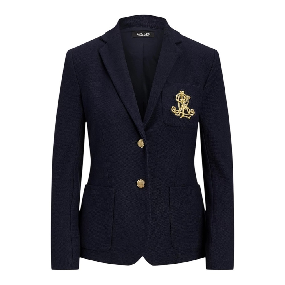 Lauren Ralph Lauren Bullion Jacquard Blazer Lauren Navy